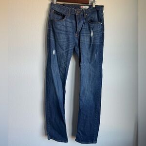 Wrangler Men's Dark Blue Straight Jeans